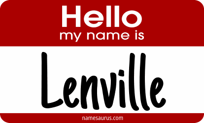 Hello my name is Lenville png download