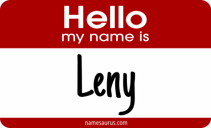 Hello my name is Leny png download
