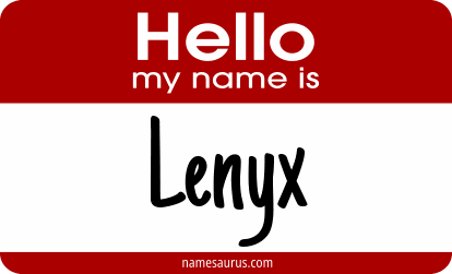 Hello my name is Lenyx png download