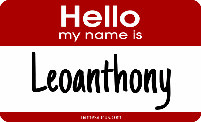 Hello my name is Leoanthony png download
