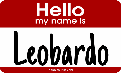 Hello my name is Leobardo png download