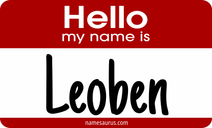 Hello my name is Leoben png download