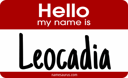 Hello my name is Leocadia png download