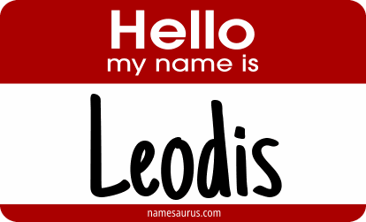 Hello my name is Leodis png download