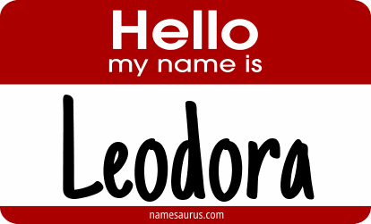 Hello my name is Leodora png download
