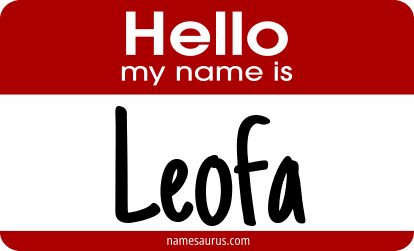Hello my name is Leofa png download