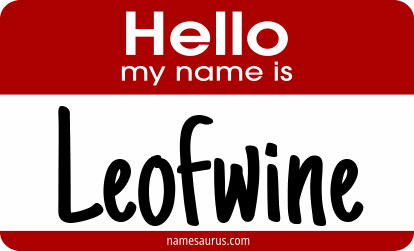 Hello my name is Leofwine png download