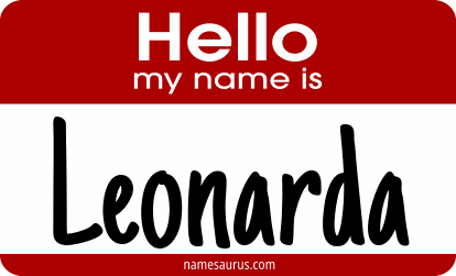 Hello my name is Leonarda png download