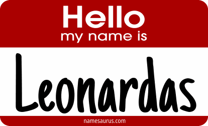 Hello my name is Leonardas png download