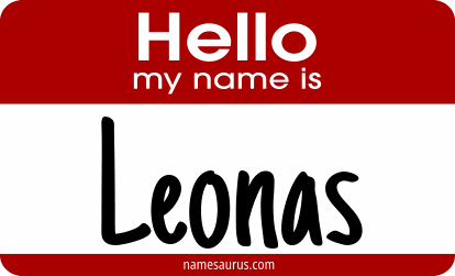 Hello my name is Leonas png download