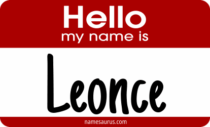 Hello my name is Leonce png download