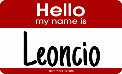 Hello my name is Leoncio png download