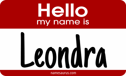 Hello my name is Leondra png download