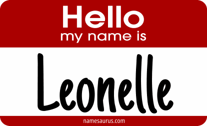 Hello my name is Leonelle png download