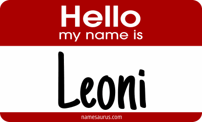 Hello my name is Leoni png download