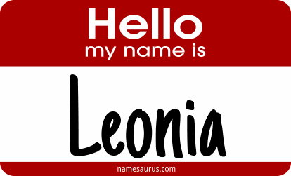 Hello my name is Leonia png download