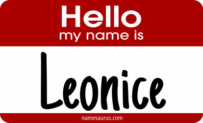 Hello my name is Leonice png download