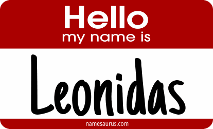 Hello my name is Leonidas png download