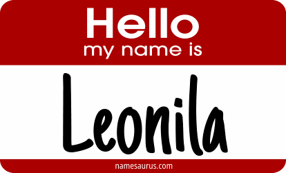 Hello my name is Leonila png download