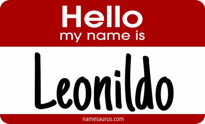 Hello my name is Leonildo png download