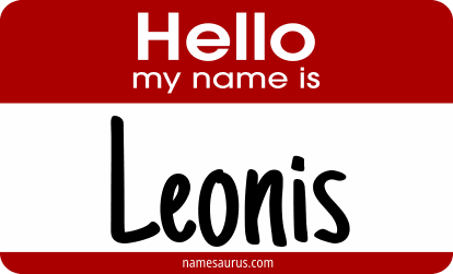 Hello my name is Leonis png download
