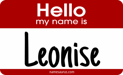 Hello my name is Leonise png download