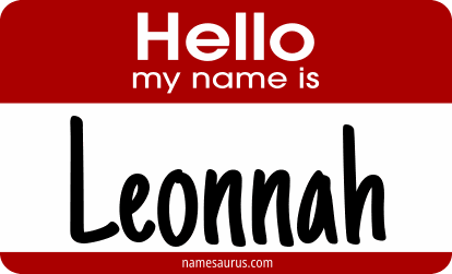 Hello my name is Leonnah png download