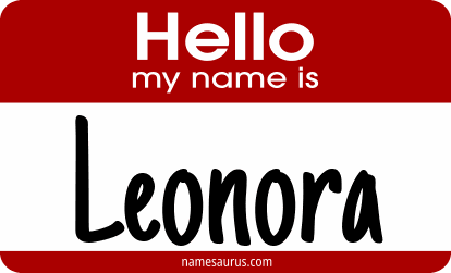 Hello my name is Leonora png download