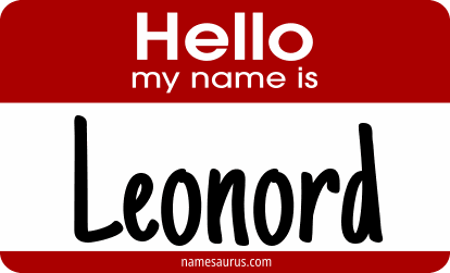 Hello my name is Leonord png download