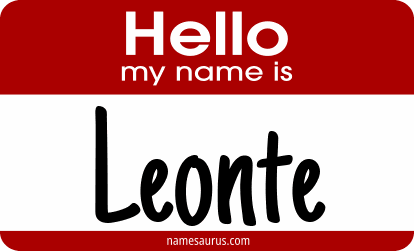 Hello my name is Leonte png download