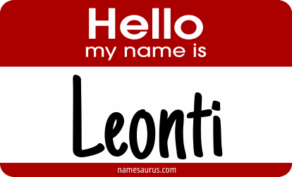 Hello my name is Leonti png download