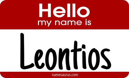 Hello my name is Leontios png download
