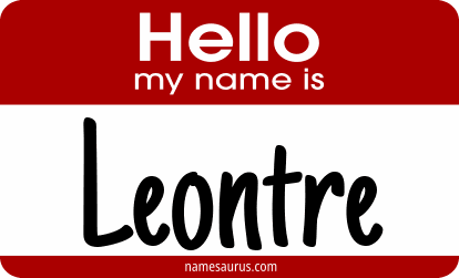 Hello my name is Leontre png download