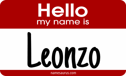 Hello my name is Leonzo png download