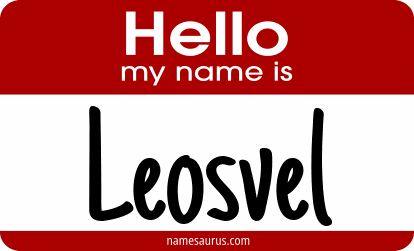 Hello my name is Leosvel png download