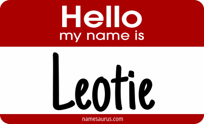 Hello my name is Leotie png download