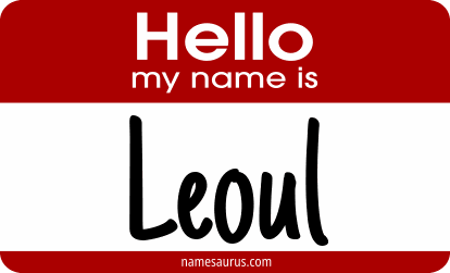 Hello my name is Leoul png download