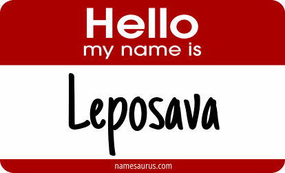Hello my name is Leposava png download