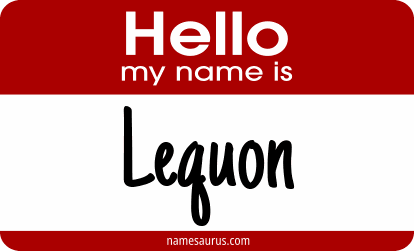 Hello my name is Lequon png download