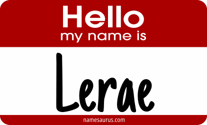 Hello my name is Lerae png download
