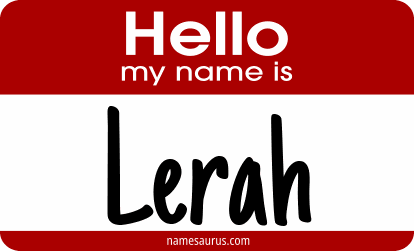 Hello my name is Lerah png download