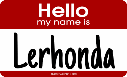 Hello my name is Lerhonda png download