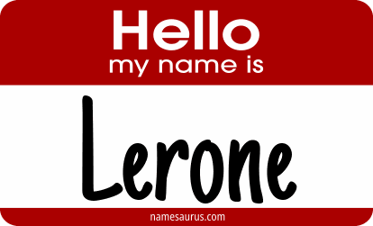 Hello my name is Lerone png download