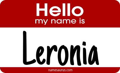 Hello my name is Leronia png download