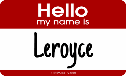 Hello my name is Leroyce png download