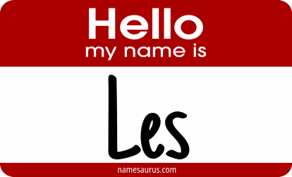 Hello my name is Les png download