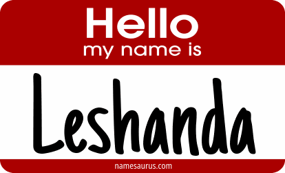 Hello my name is Leshanda png download