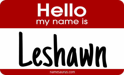 Hello my name is Leshawn png download