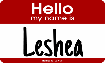 Hello my name is Leshea png download
