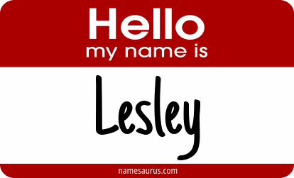 Hello my name is Lesley png download